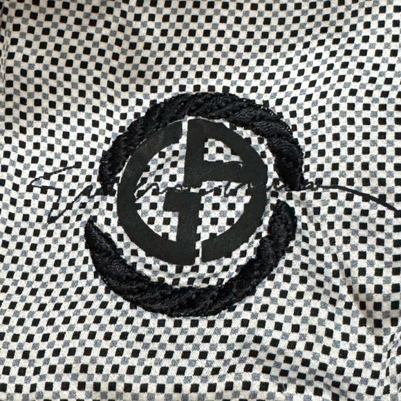 Giorgio Armani Charcoal Gray Black Pinstripe Blazer Sz 42 6 Italy Business Work - Picture 10 of 13